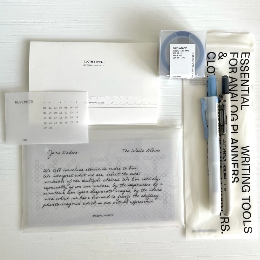 Cloth & Paper September Intention Box Items